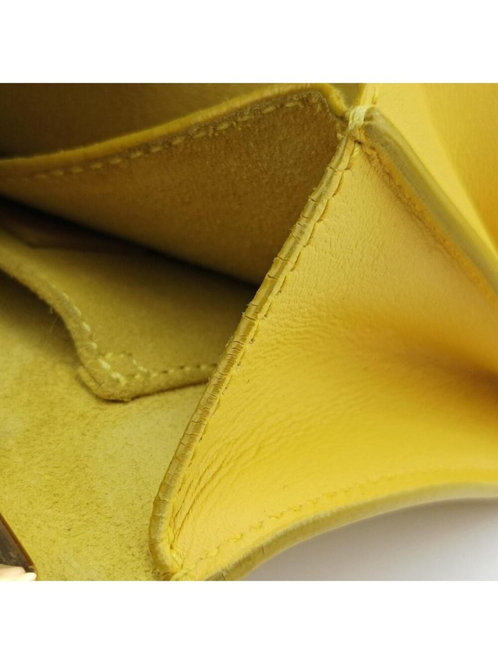 ★SOLD★ Saint Laurent Yves Laurenty Line Yellow Leather Messenger - Picture 15 of 15